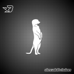 Meerkat Silhouette Sticker